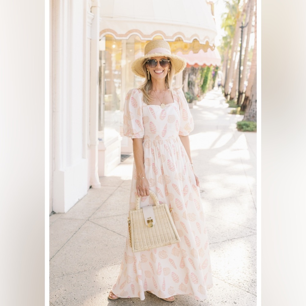Sail to Sable x Palm Beach Lately Seaahell MIDI Dress Size S
